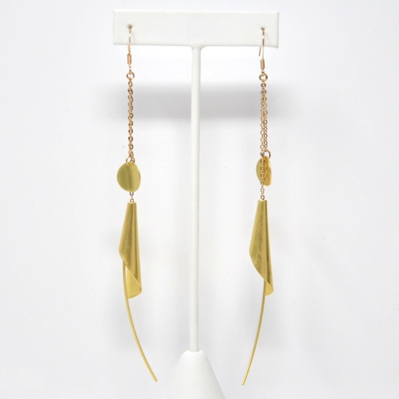 Original Design Brass Calla Lily Windchime Earring - Picture 6 of 6
